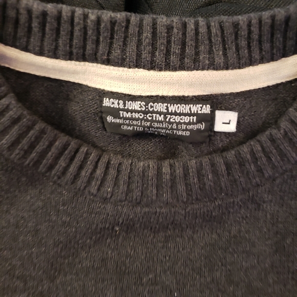 Nwot vintage Jack and Jones thick graphic knit sweater Size Large - Picture 3 of 3